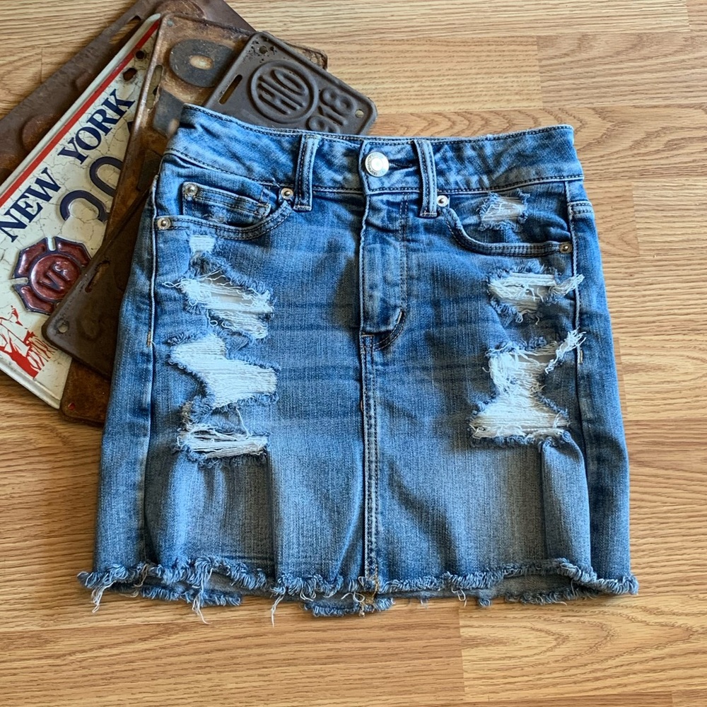 Skirt American Eagle jean stretch Midrise like new